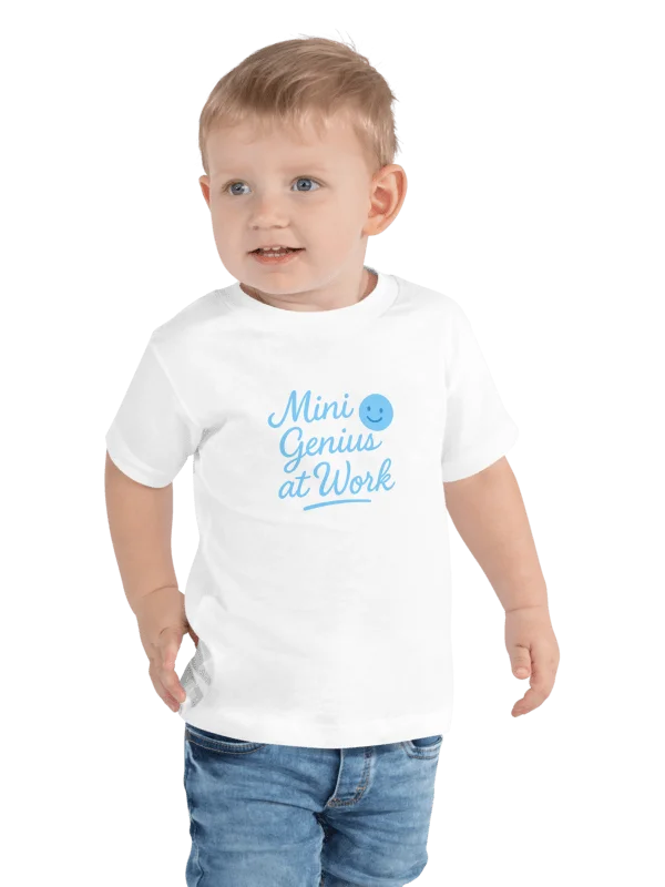 Mini Genius at Work Toddler T-Shirt product image (4)