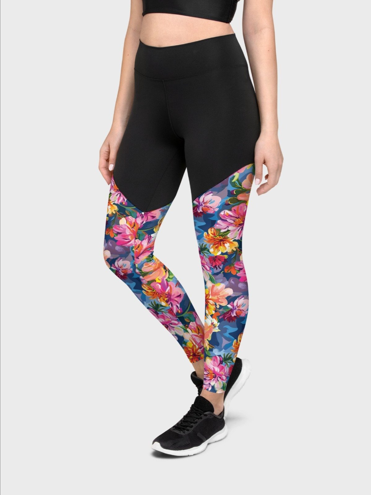 High-Intensity Workout Leggings "Bold Abstract Florals" product image (1)