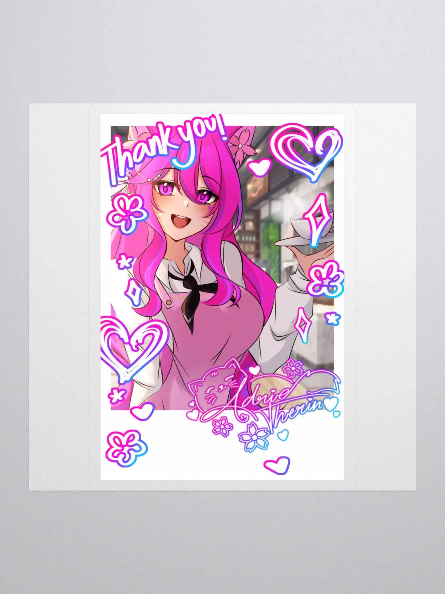 Cafe Photocard Sticker product image (1)