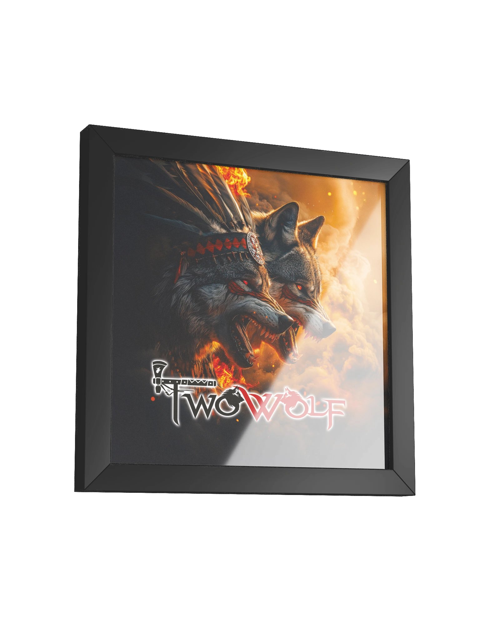 Framed Two Wolf Album Art product image (1)