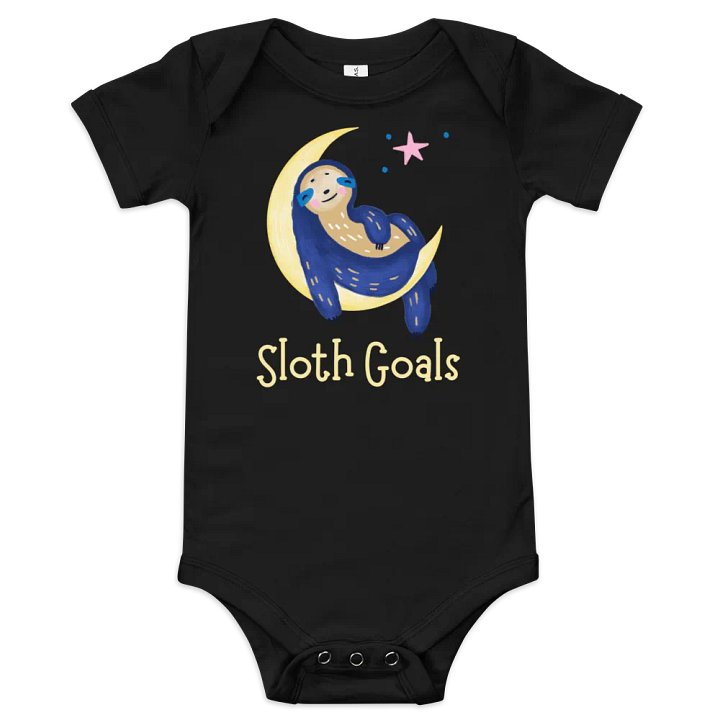 Sloth Goals Baby Bodysuit product image (1)