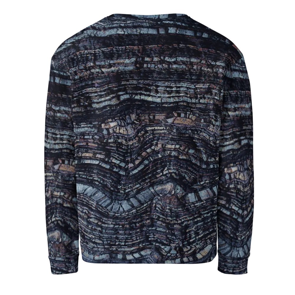 Dark Blue Stone Texture Sweatshirt product image (3)