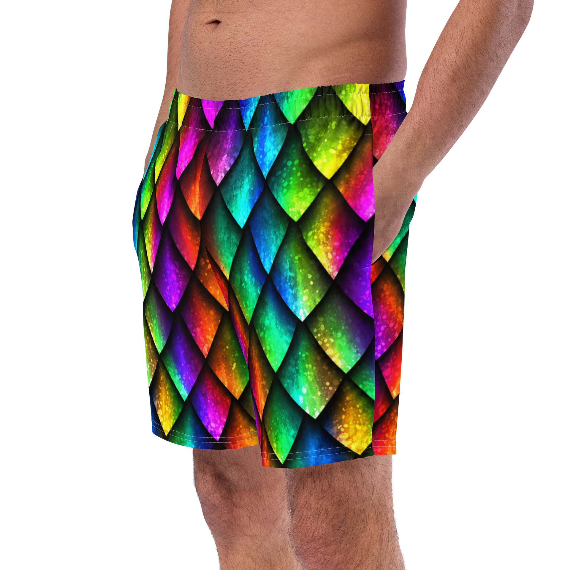 Outer Banks JJ Maybank Dragon Scale Swim Trunks product image (2)