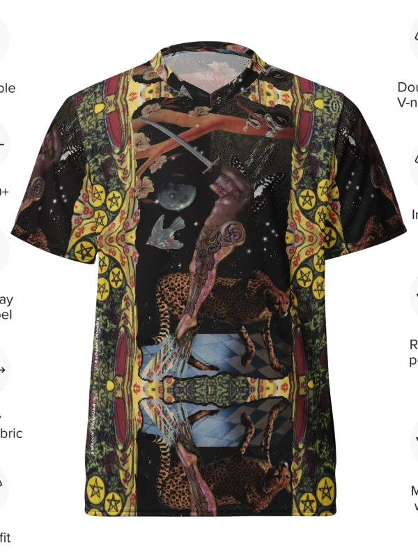 Maximalist Unisex Sports Jersey 'Princess of Swords' product image (6)