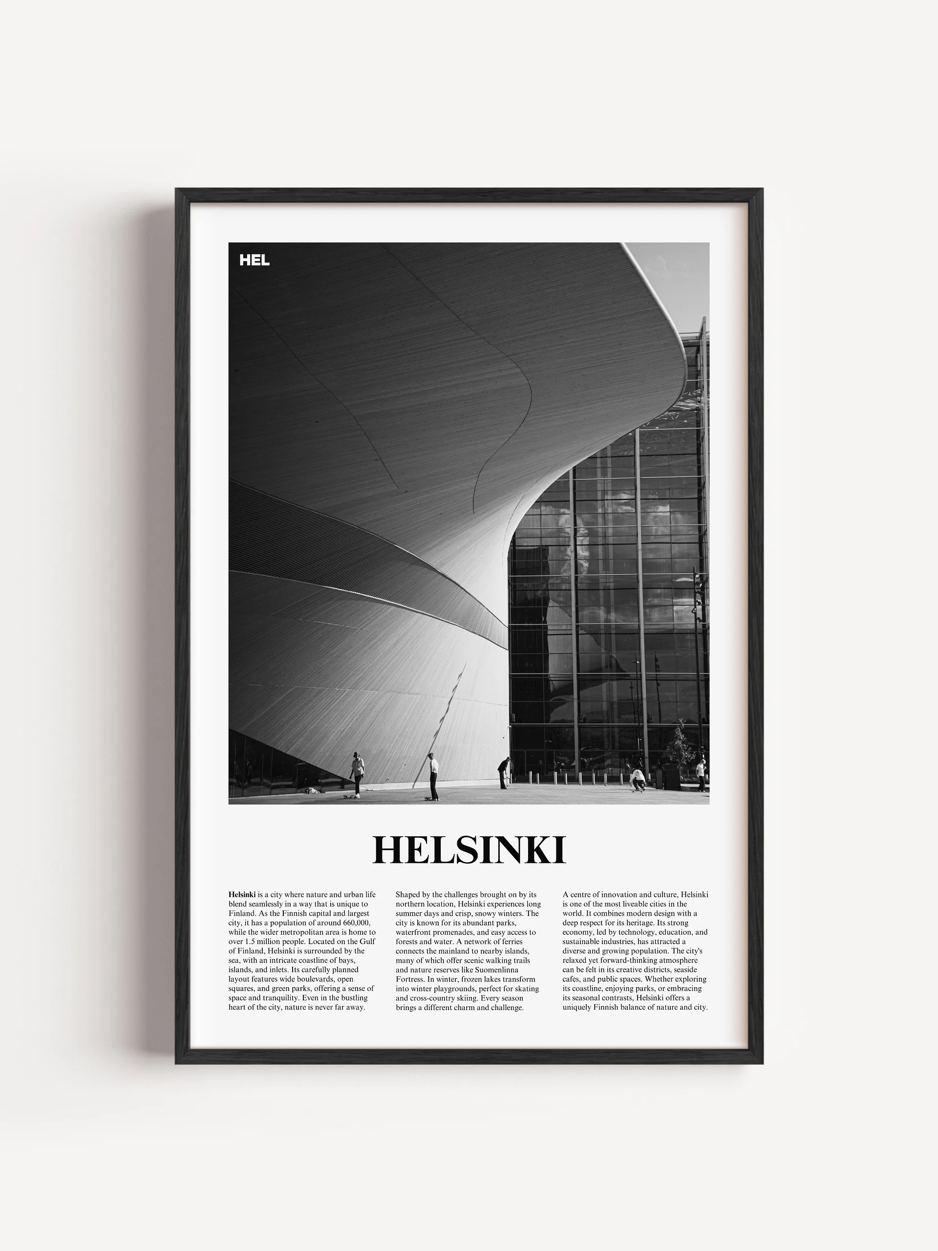 Helsinki 02 Newspaper Poster | Framed product image (5)