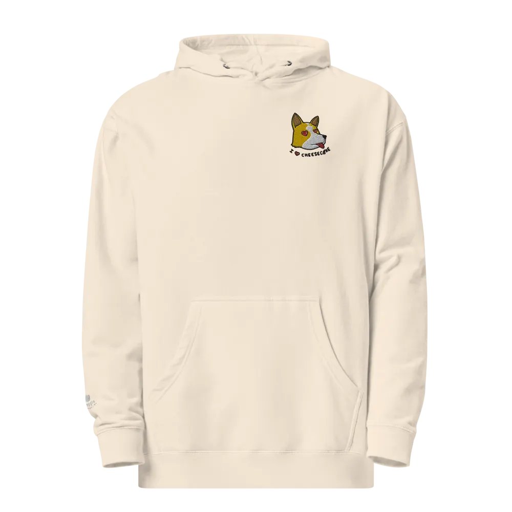 Cheesecake Embroidered Hoodie (Frog-CU Chibi Edition) product image (1)