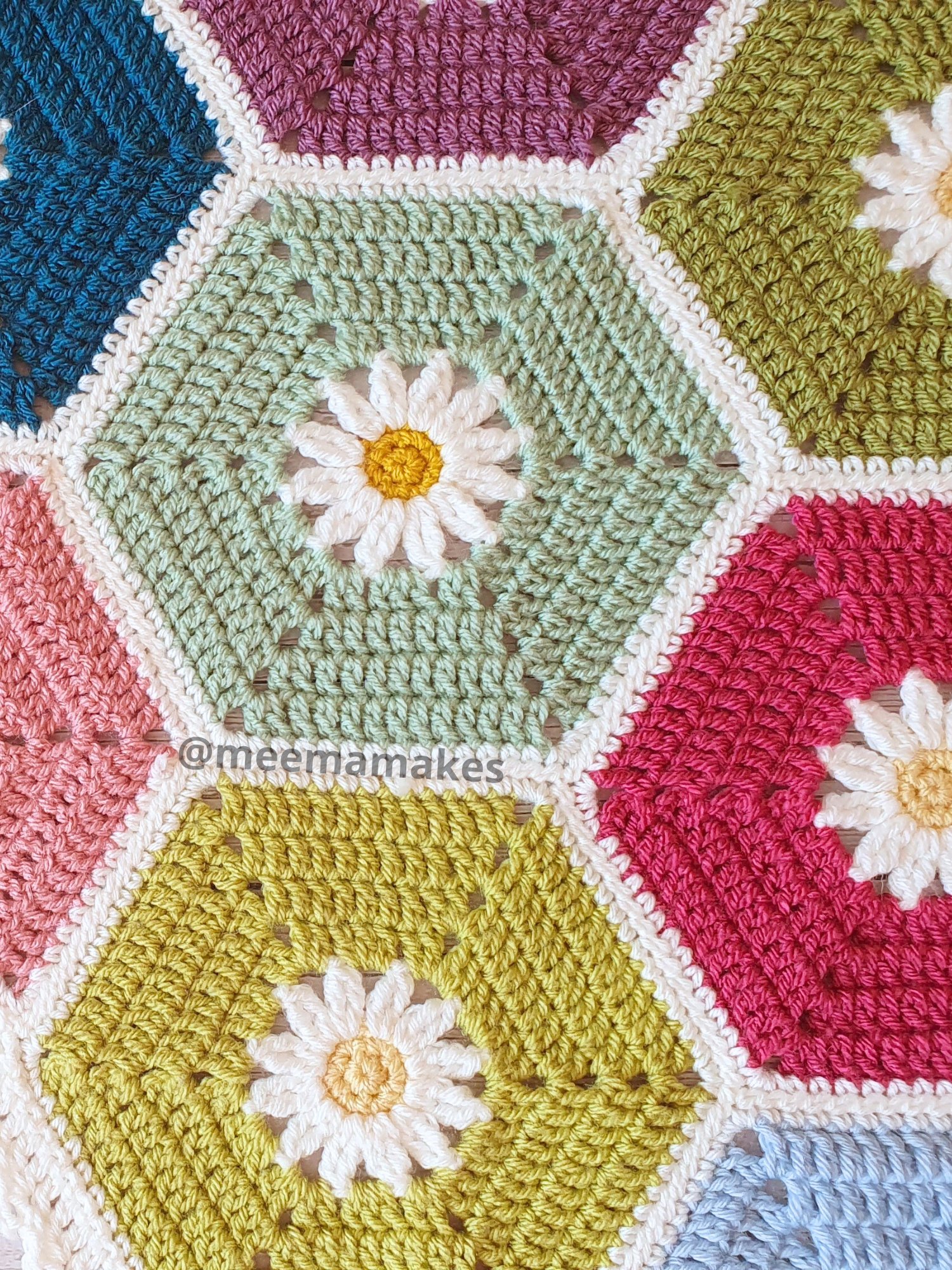 Hexadaisy Blanket Pattern product image (4)
