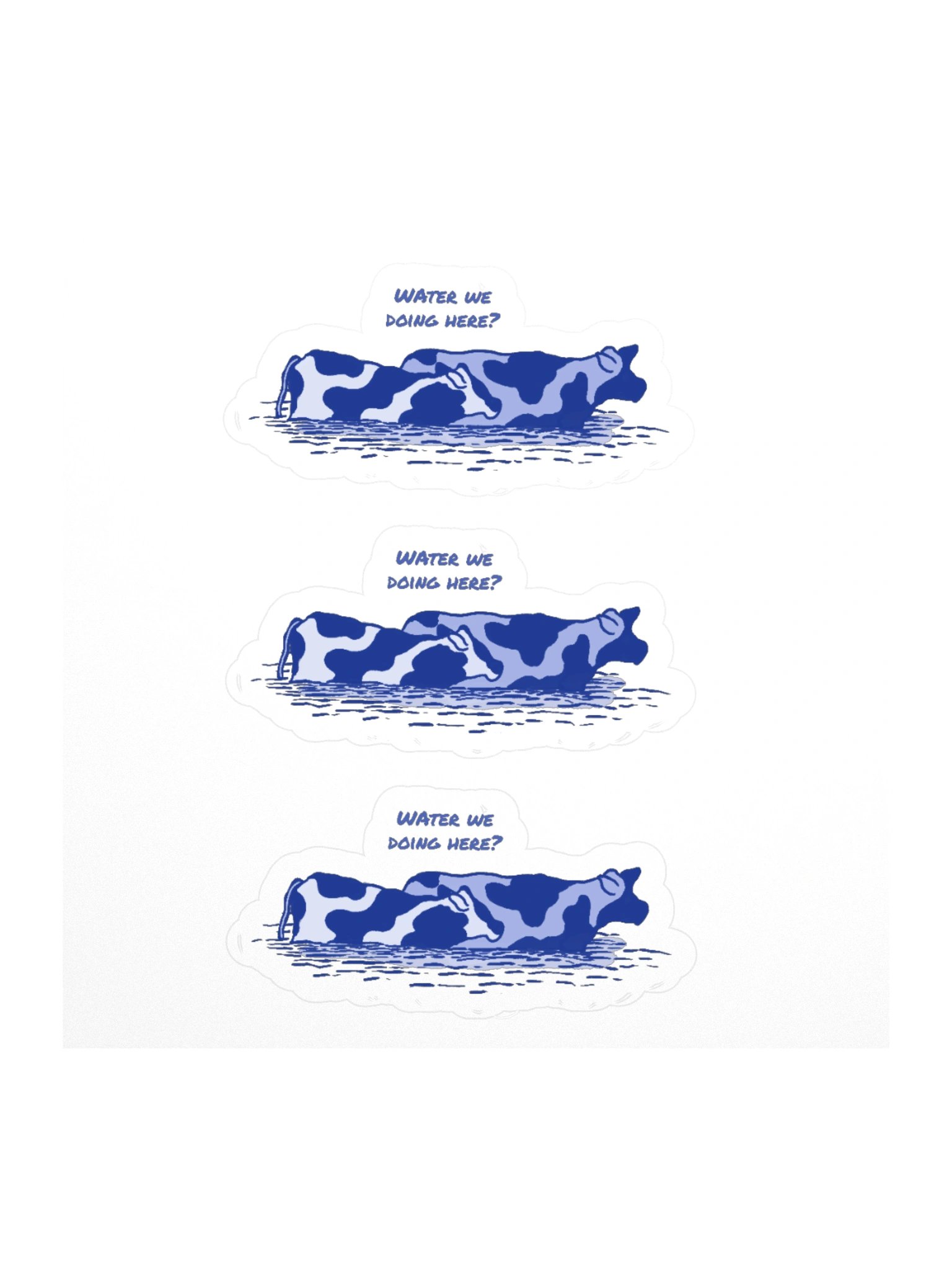 Water we doing here - Sticker (small) product image (1)