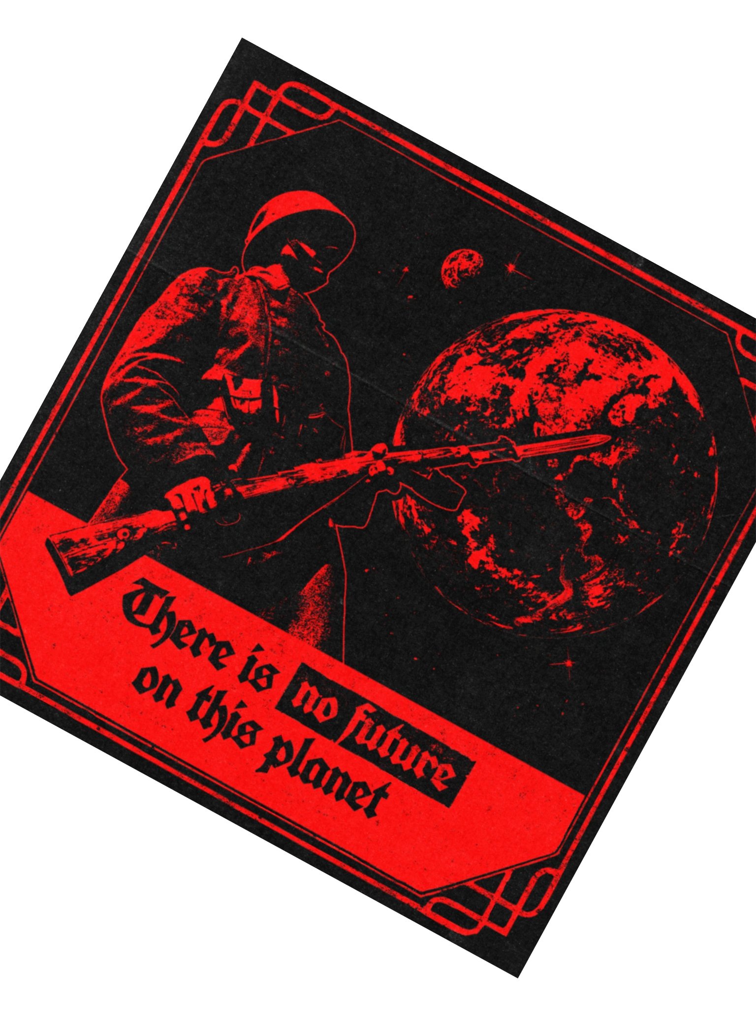 NO FUTURE STICKER RED product image (5)