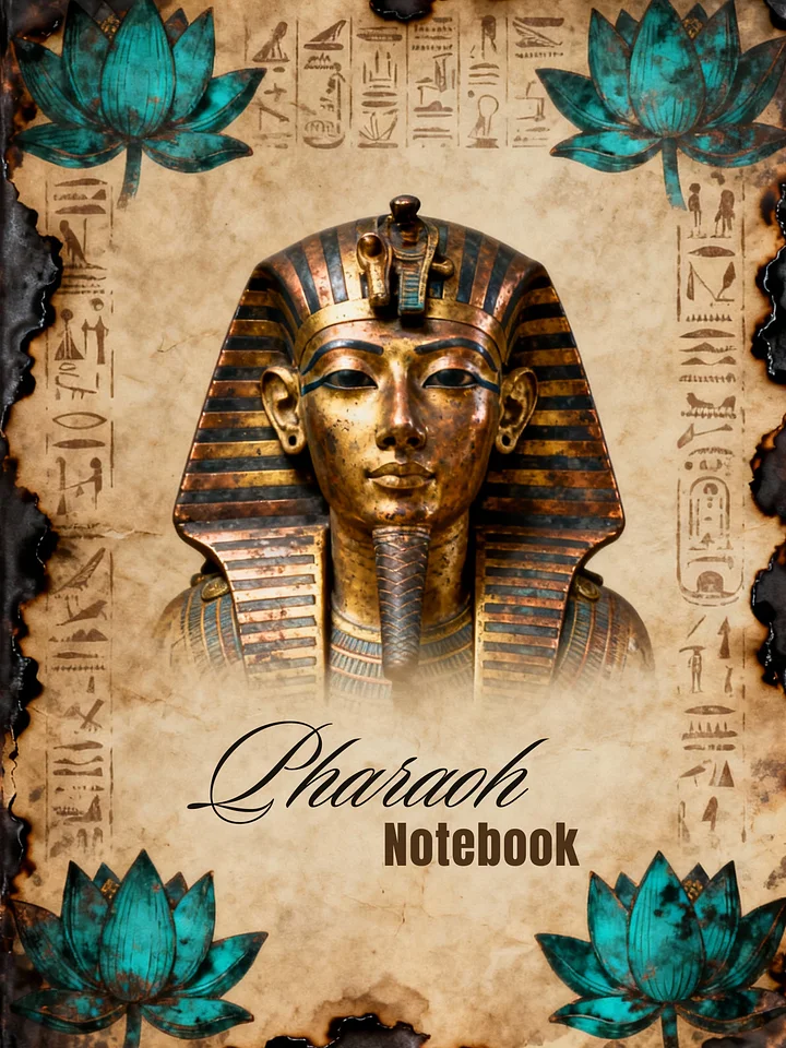 Pharaoh Notebook | Printable Egyptian Journal with 100 Pages | Ancient Egypt Digital Notebook for Writing, Journaling & Tablets product image (2)
