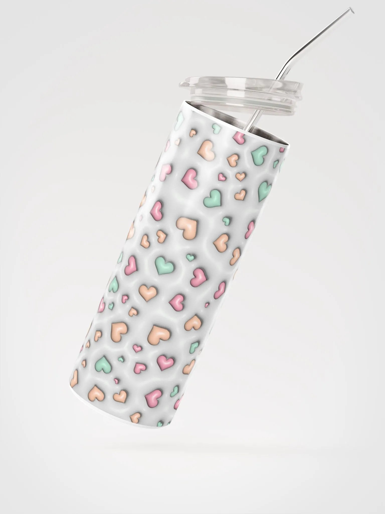 Pastel Heart Stainless Steel Tumbler product image (3)