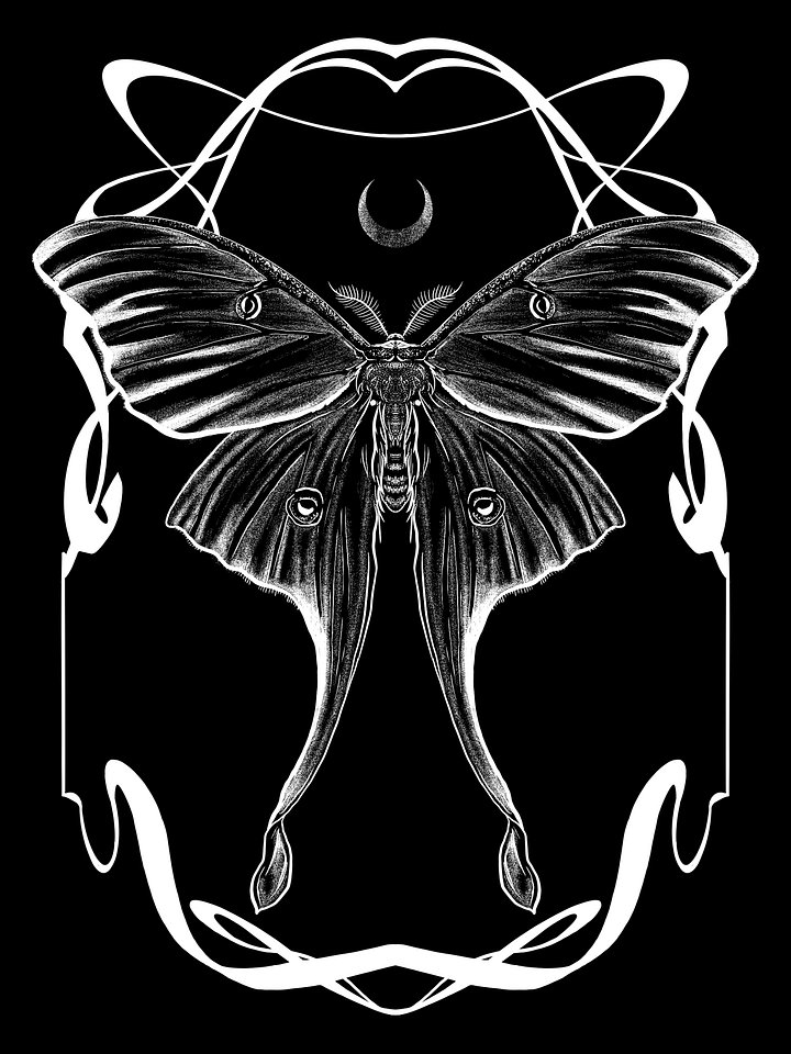 Luna Moth Unisex TShirt product image (2)