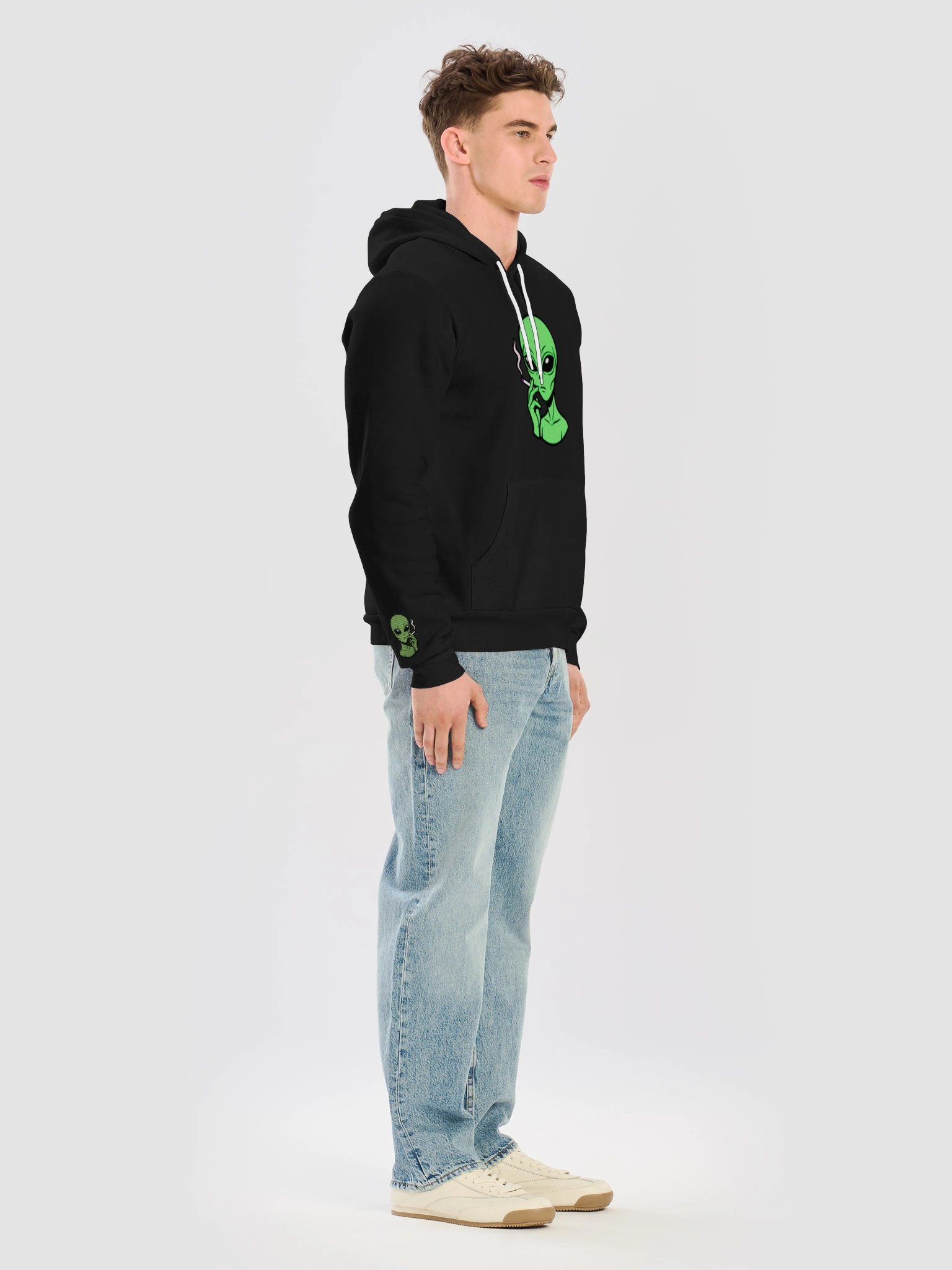 Alien Man Has Fucking Left The Planet Hoodie product image (7)