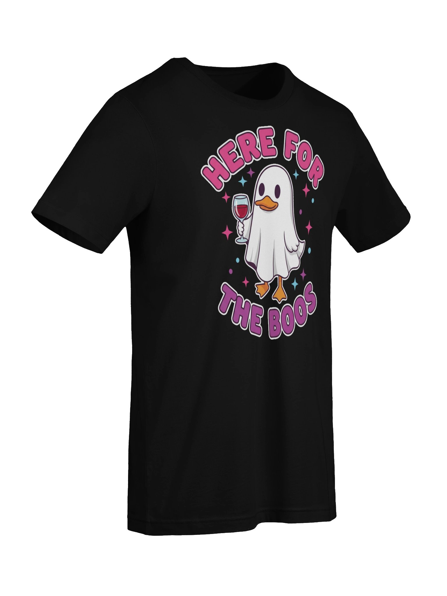 Here for the Boos Ghost Duck Halloween Tee product image (7)