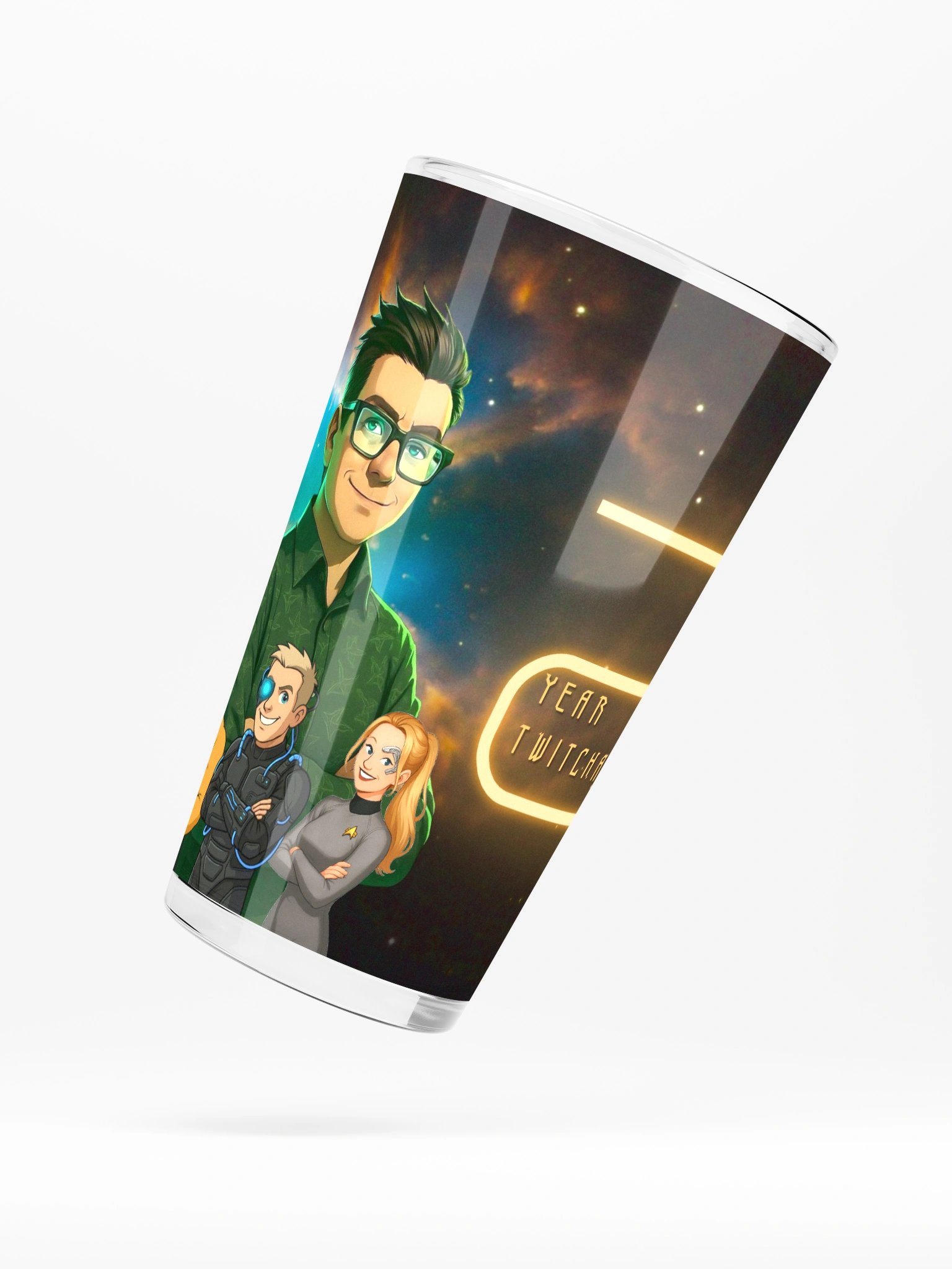 The Collective Must Grow – Twitchaversary Pint Glass product image (5)