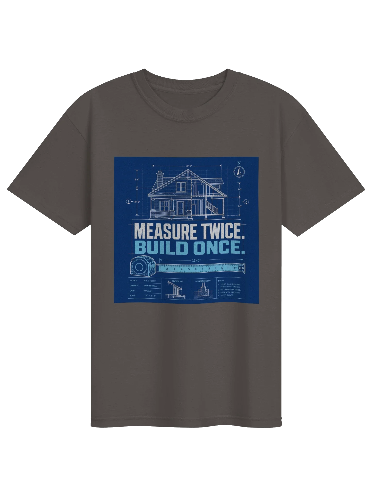 Measure Twice Build Once Tee — view 17