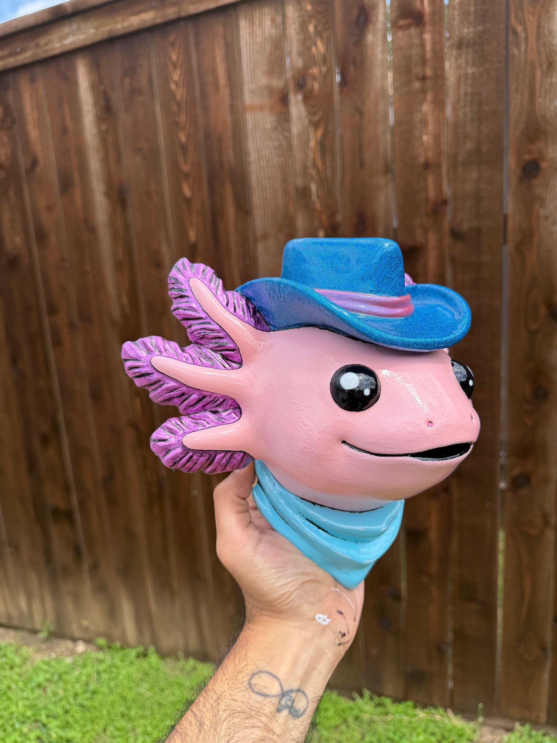 Axolotl Wall Mount (Blue) product image (2)