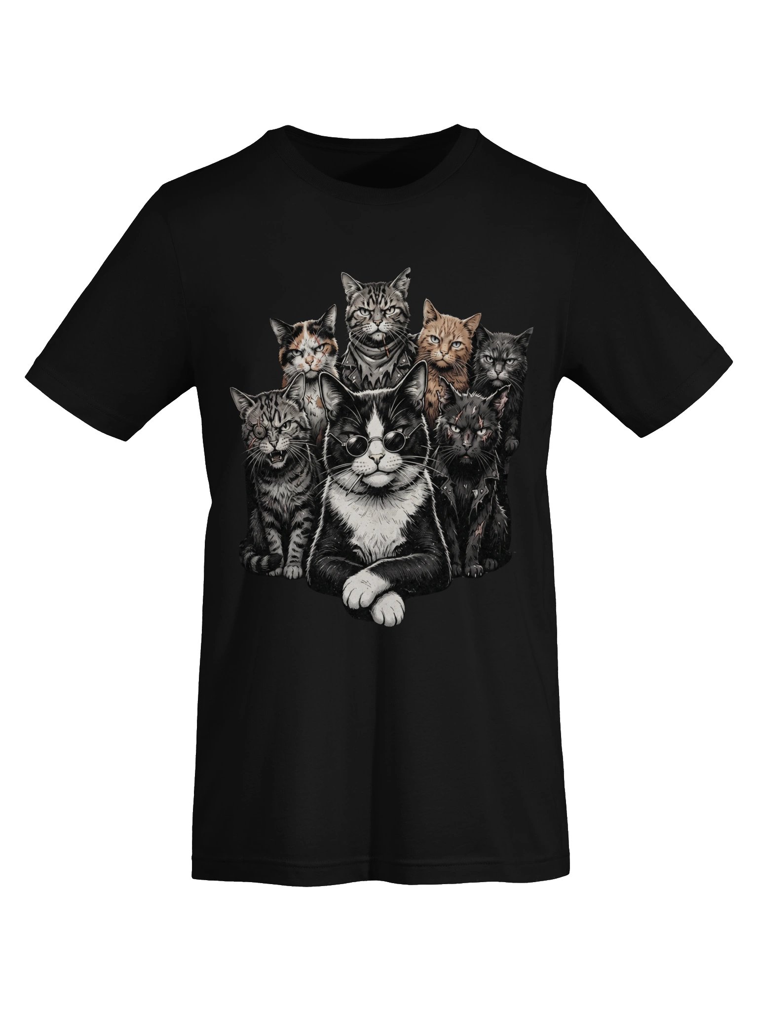Funny Gangster Cat Shirt, Meme Cats Graphic Tee, Vintage Cat Lover Shirt, Funny Cat Meme Tee, Edgy Cat Shirt, Cat Dad Gift, Cat Mom Shirt product image (5)