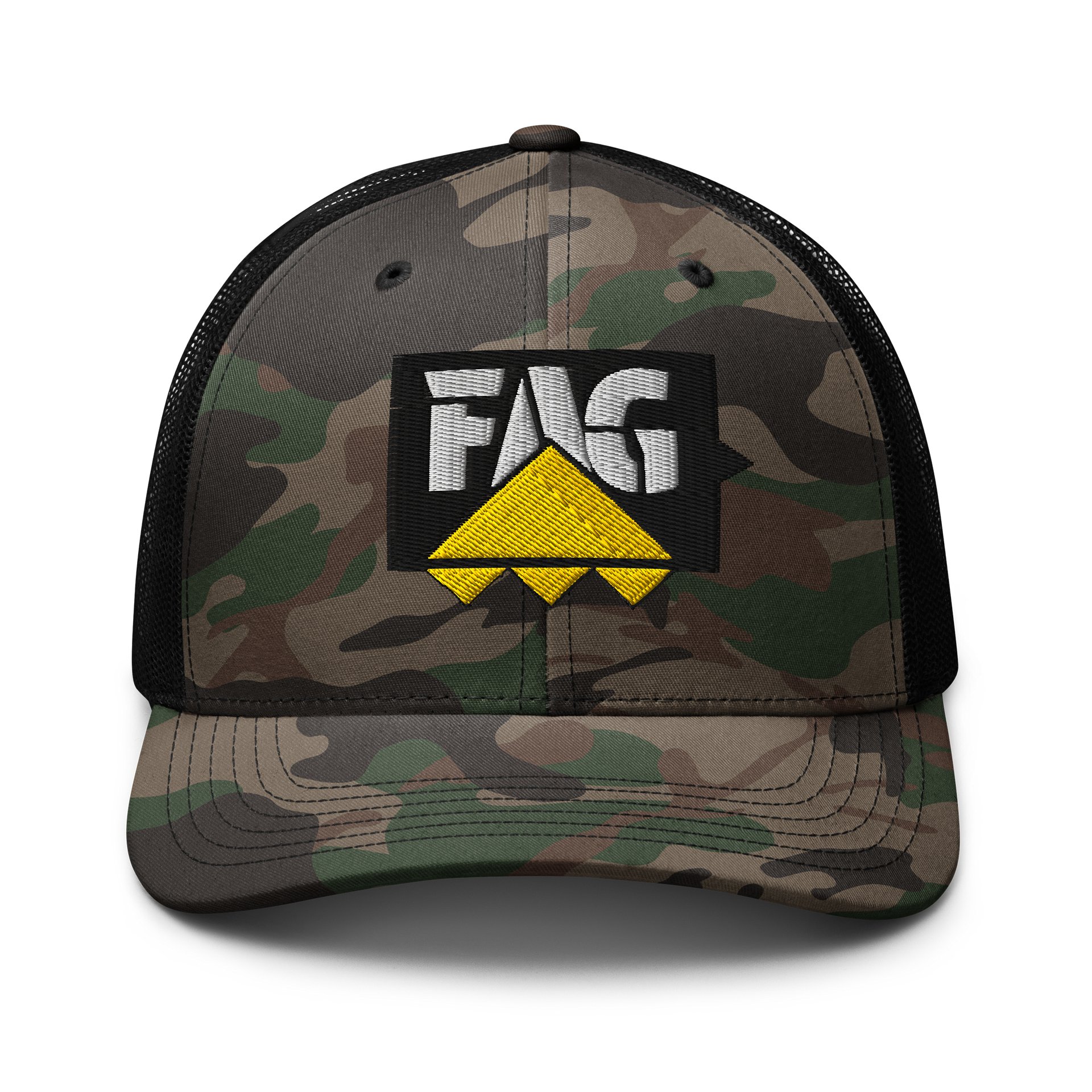HIGH TECH RED NECH GAY RNC CAMO TRUCKER HAT product image (1)