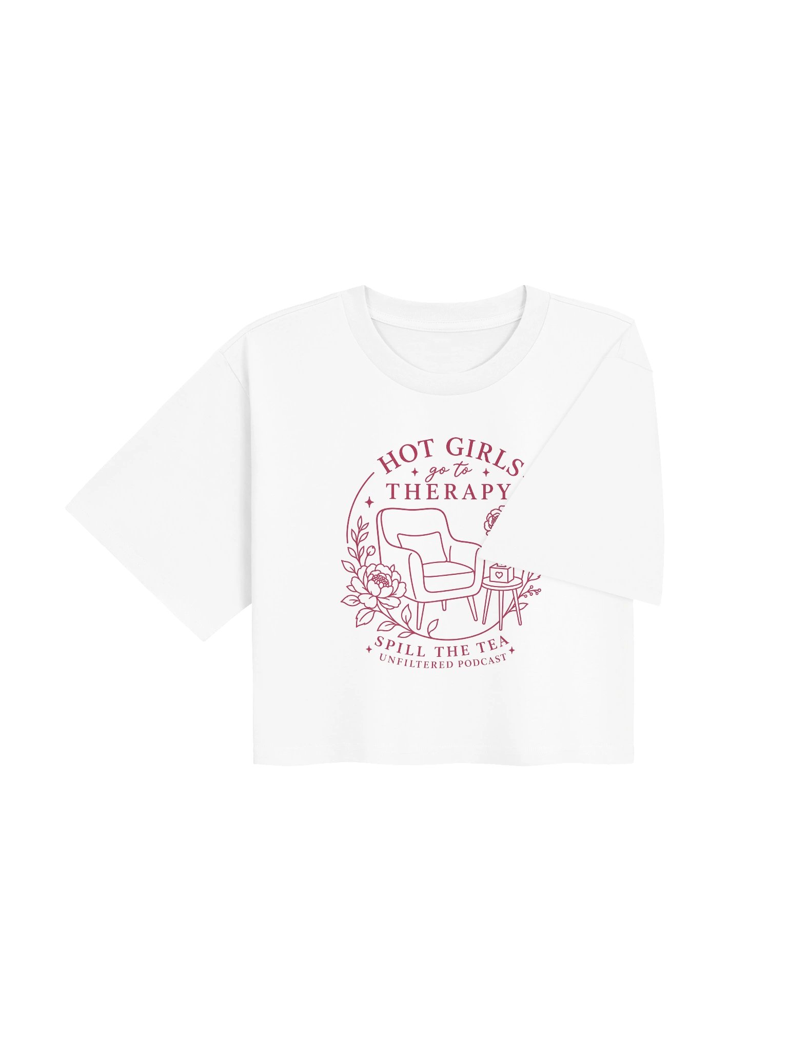 Hot Girls Go to Therapy Crop Tee product image (16)