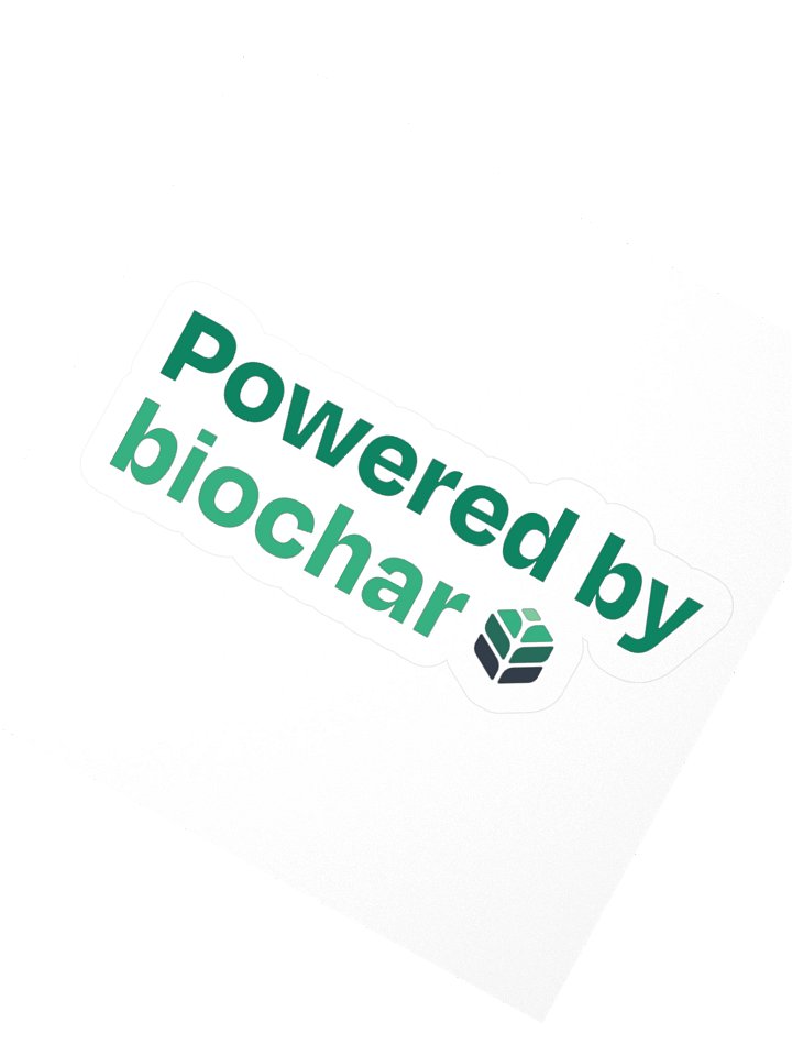 Powered by Biochar Sticker product image (4)