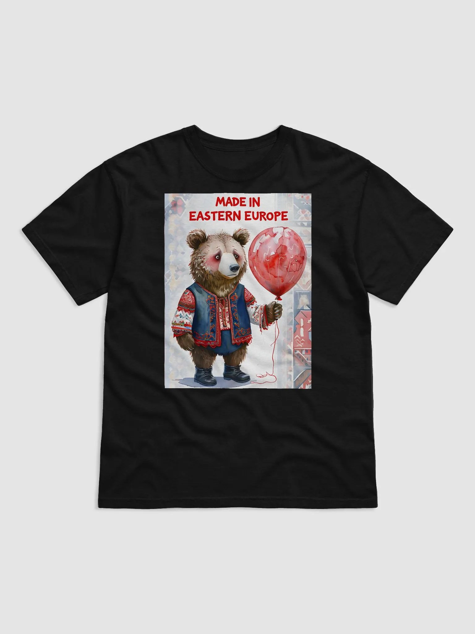Eastern European Bear Balloon T-Shirt product image (1)