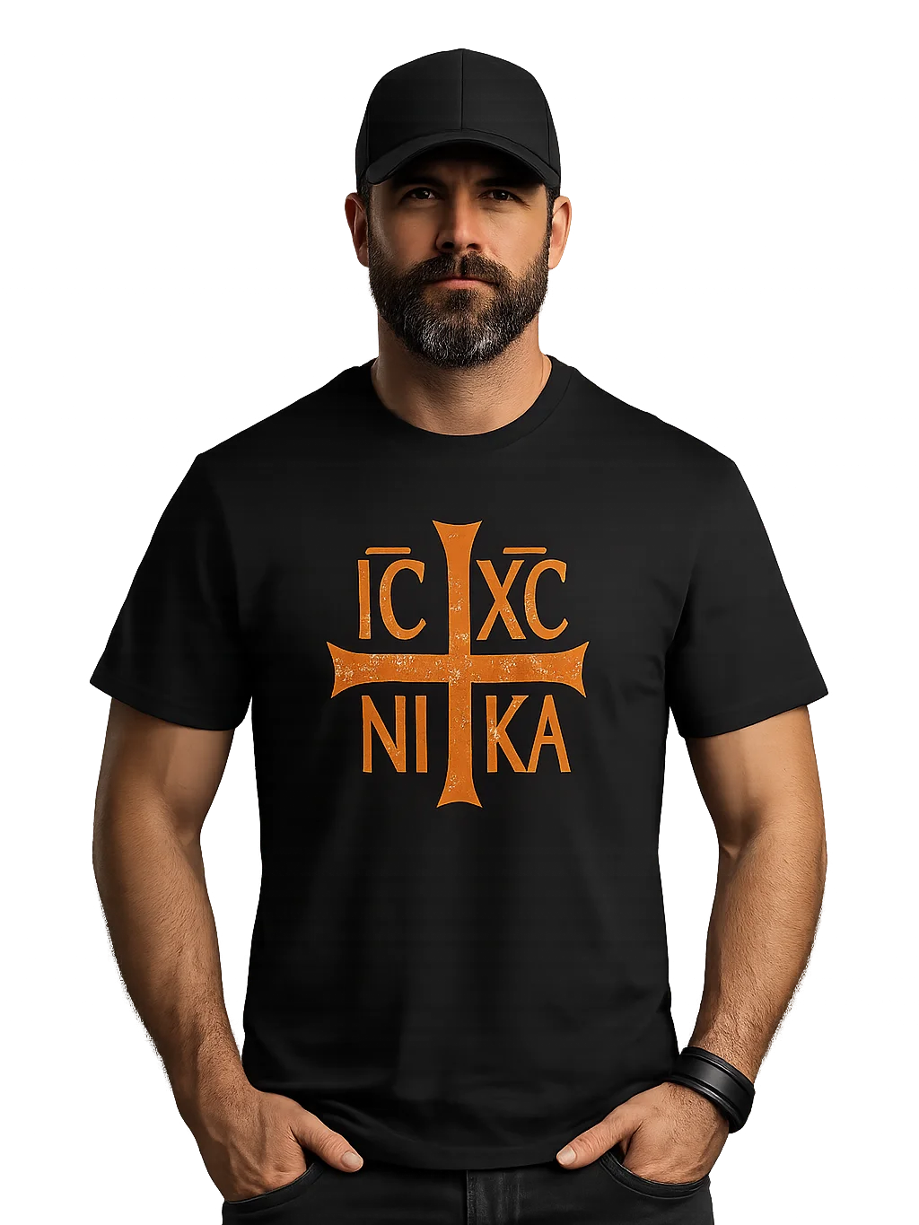 "Jesus Christ Conquers" Iconography T-Shirt product image (1)