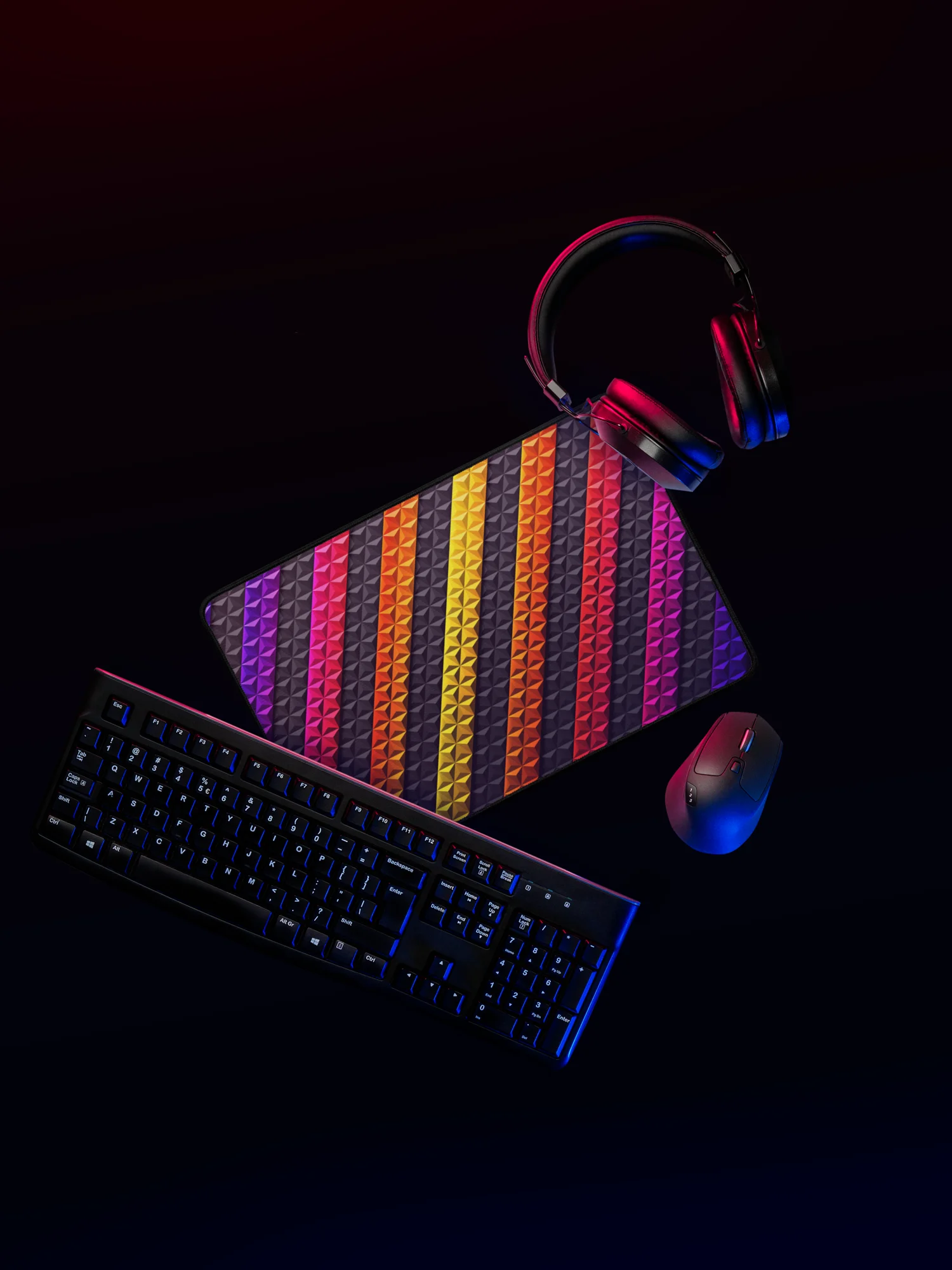 Geodesic Sunset - Desk Mat product image (1)