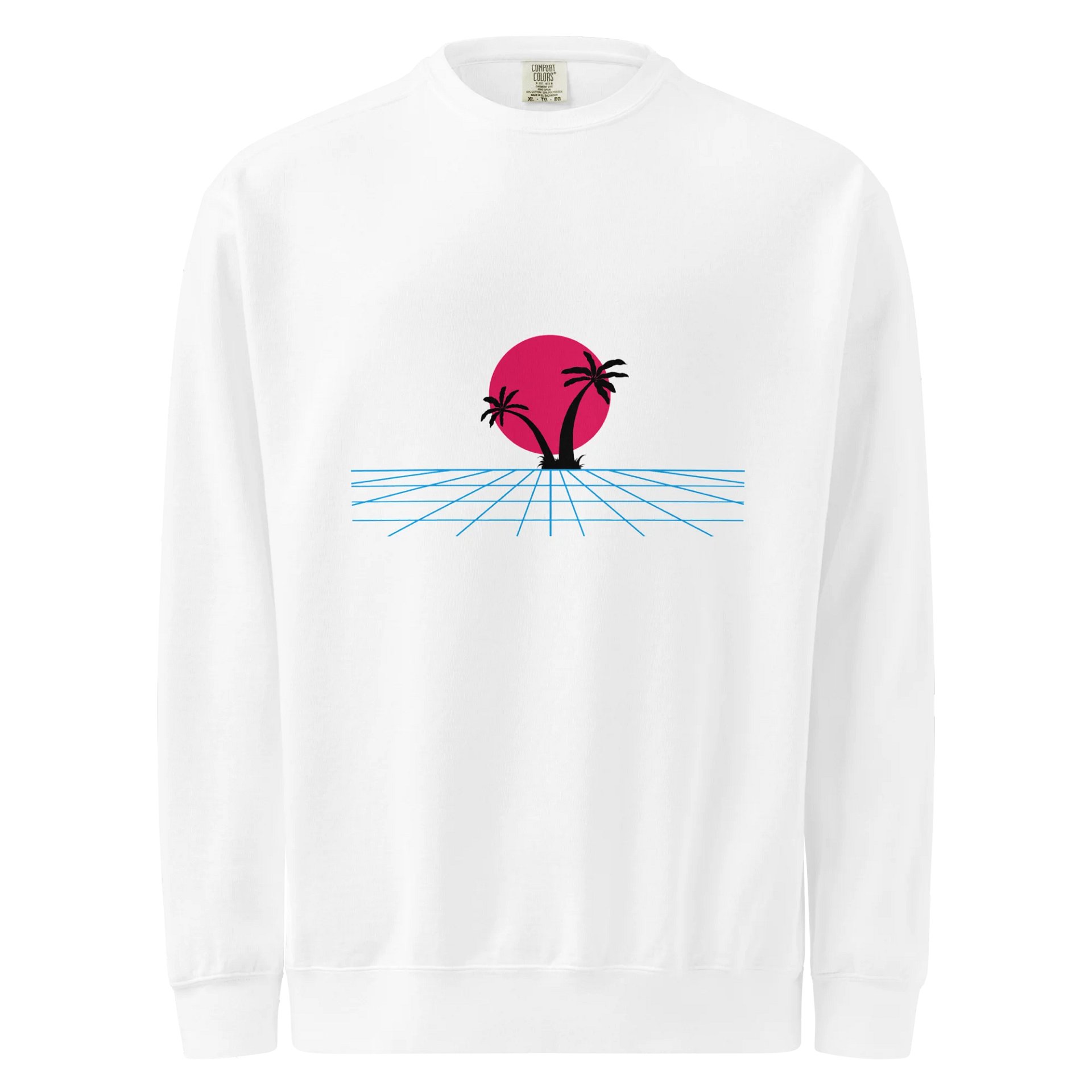 Retro Sun and Palm Trees Sweatshirt product image (1)