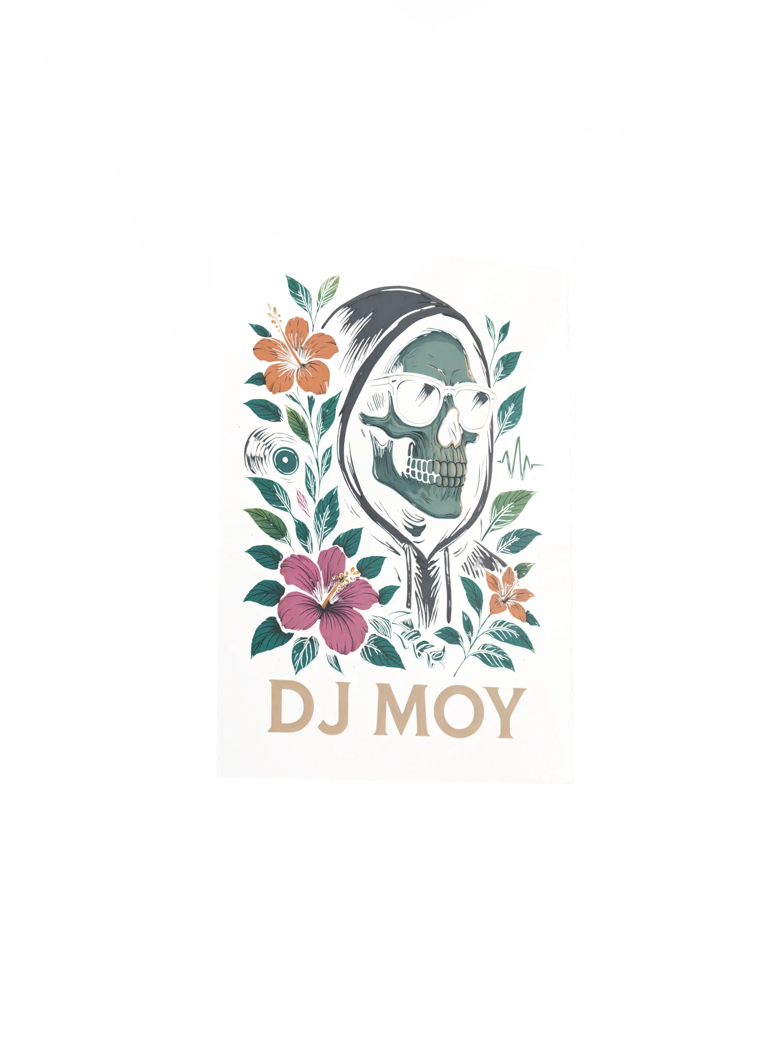 DJ Moy - Floral Poster (White) product image (10)