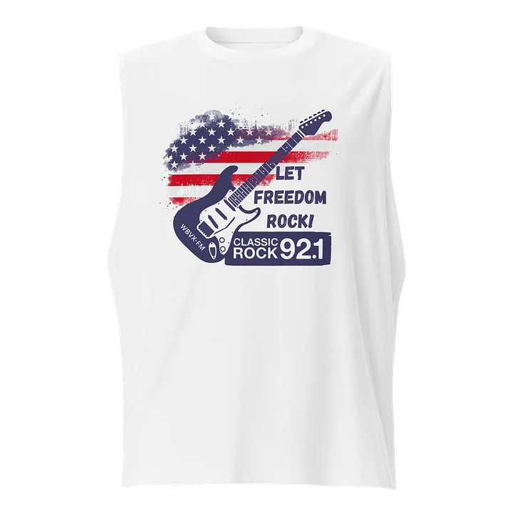 Let Freedom Rock Guitar Muscle Tank Top product image (1)