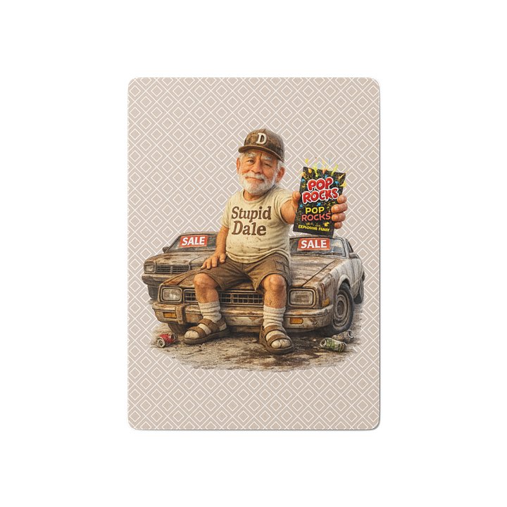 ''Popping & Rocking Stupid Dale'' Poker Playing Cards product image (2)