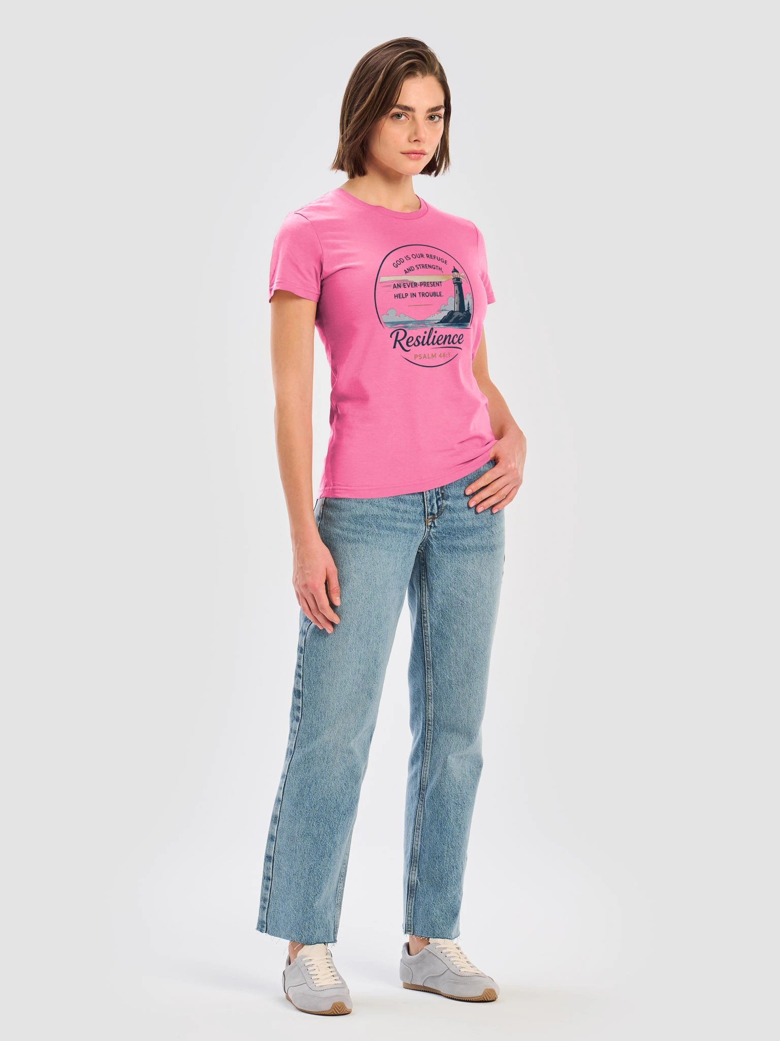 God Is Our Refuge Resilience Women’s Tee product image (7)