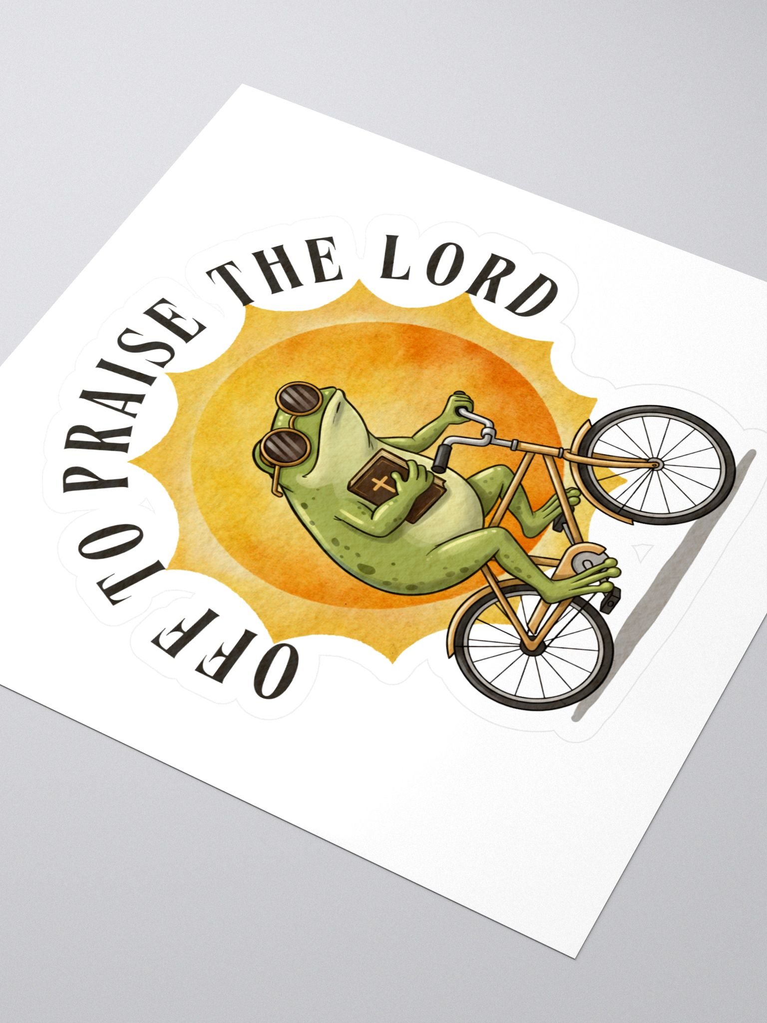 Off to Praise the Lord Sticker product image (3)