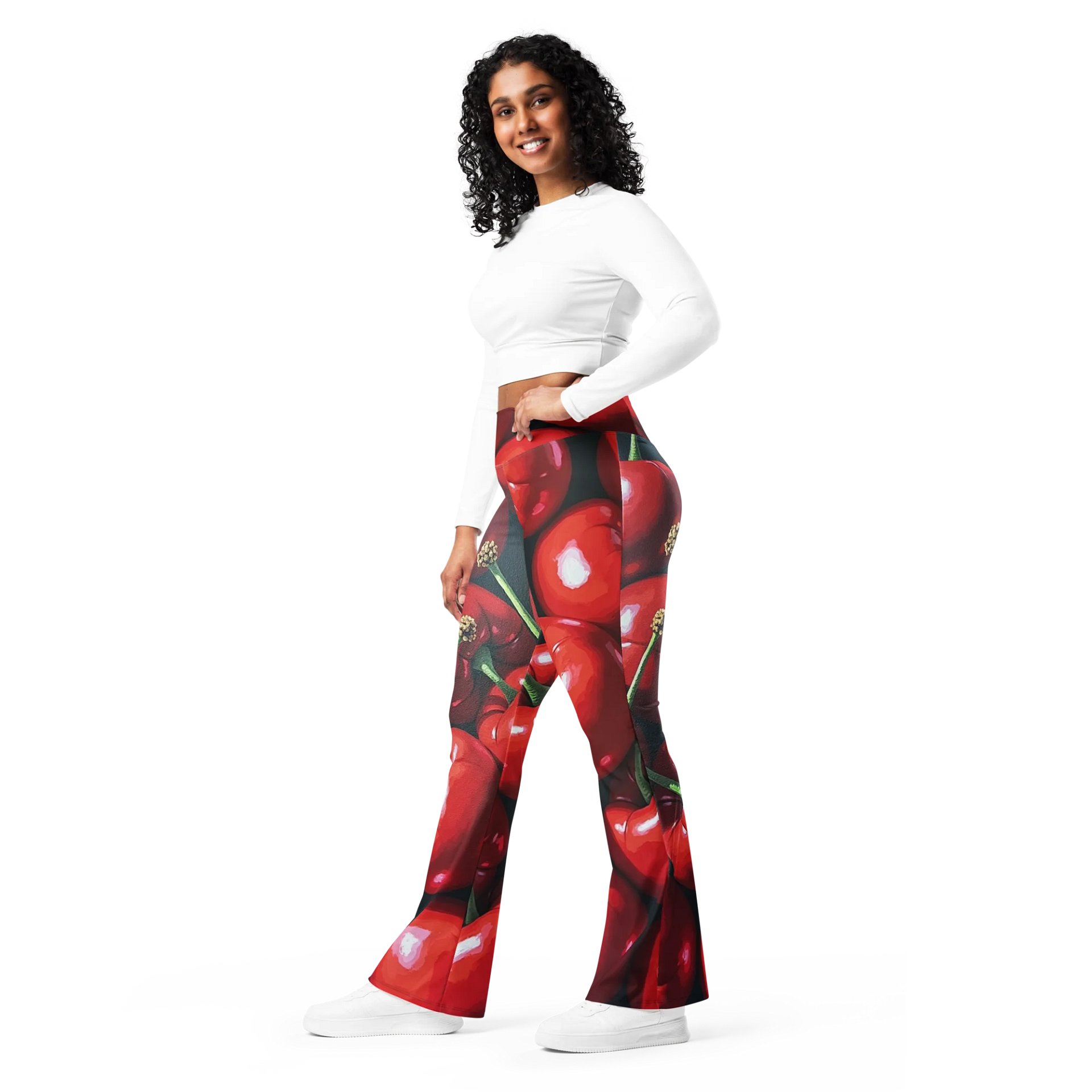 Barry Grady Cherries Flare Leggings product image (11)