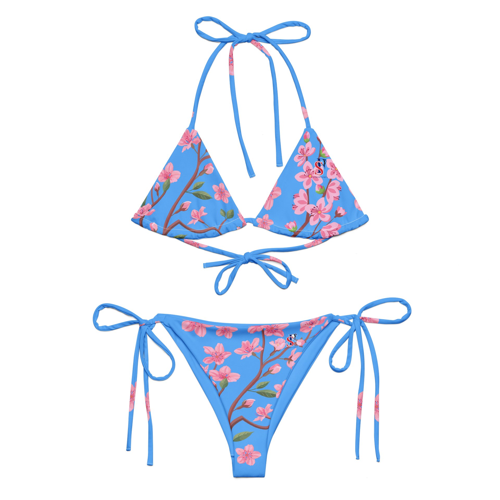 Blossom Breeze String light blue Bikini Set product image (6)