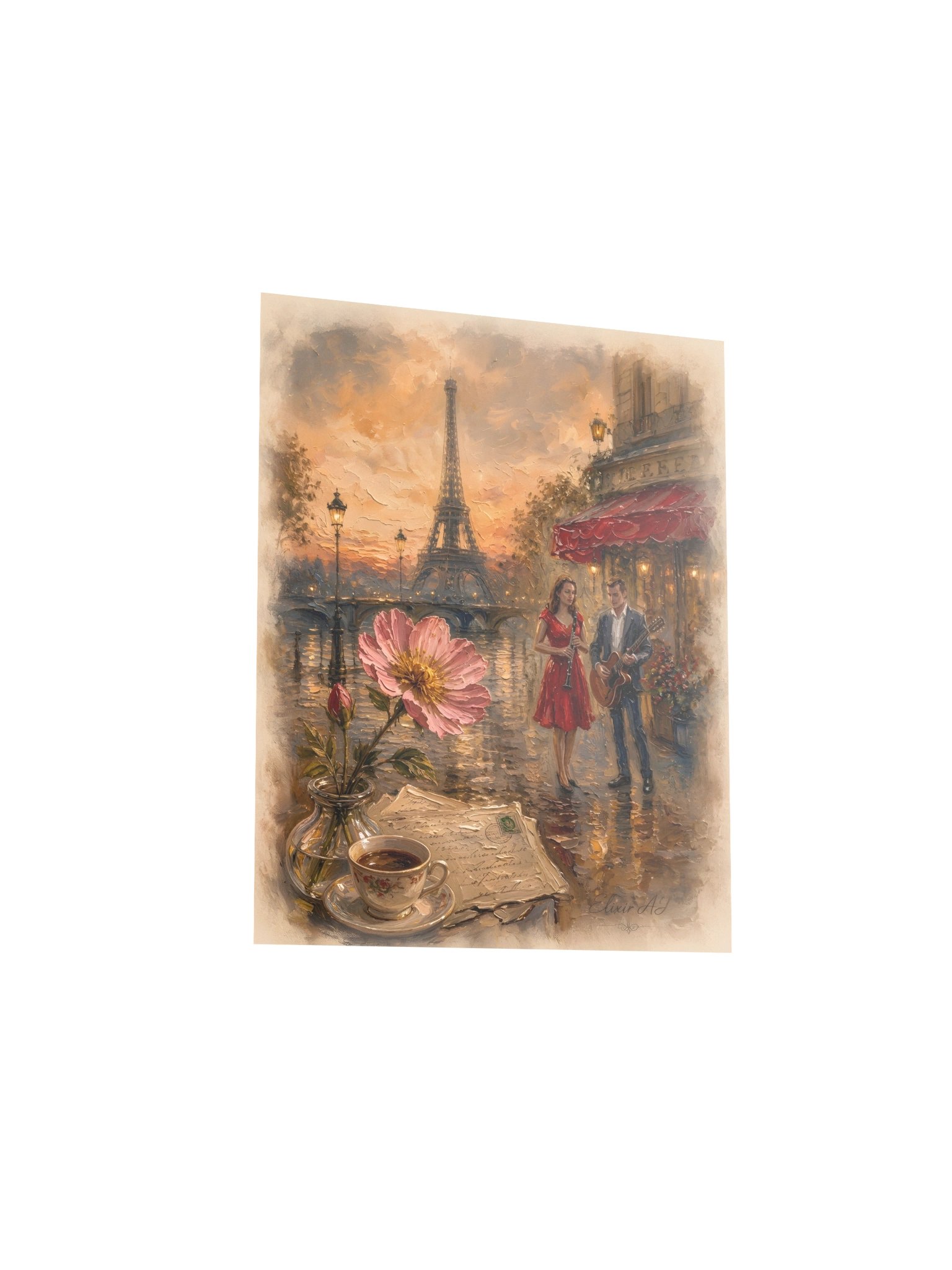 Petite Fleur – Romantic Paris Wall Art Poster by Elixir AJ product image (5)