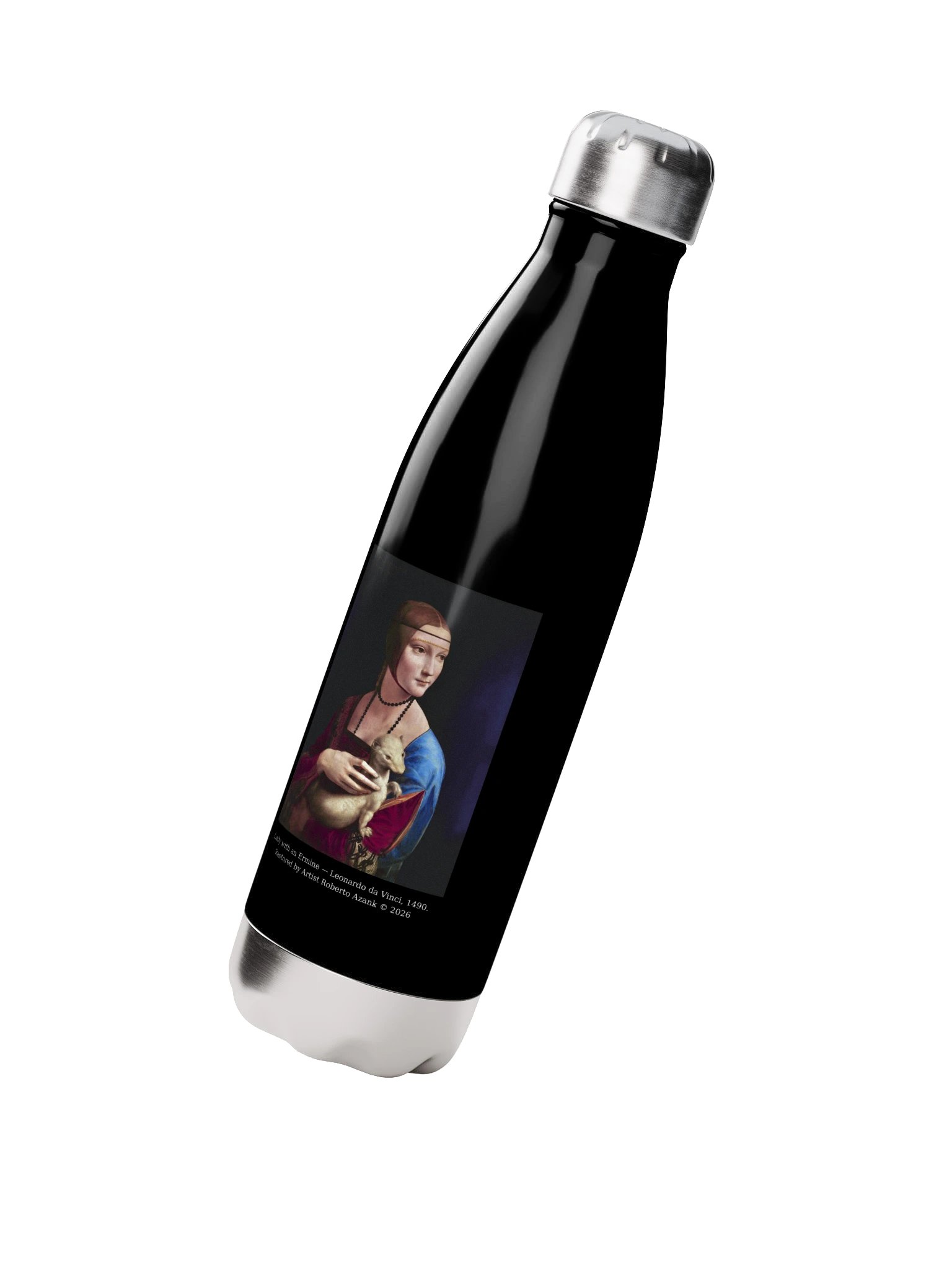 Lady with an Ermine — Water Bottle product image (2)
