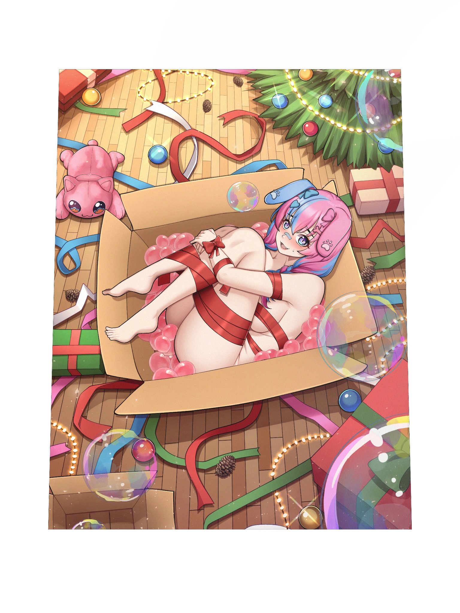 MooMoo Christmas Present Poster (Ribbon) product image (4)