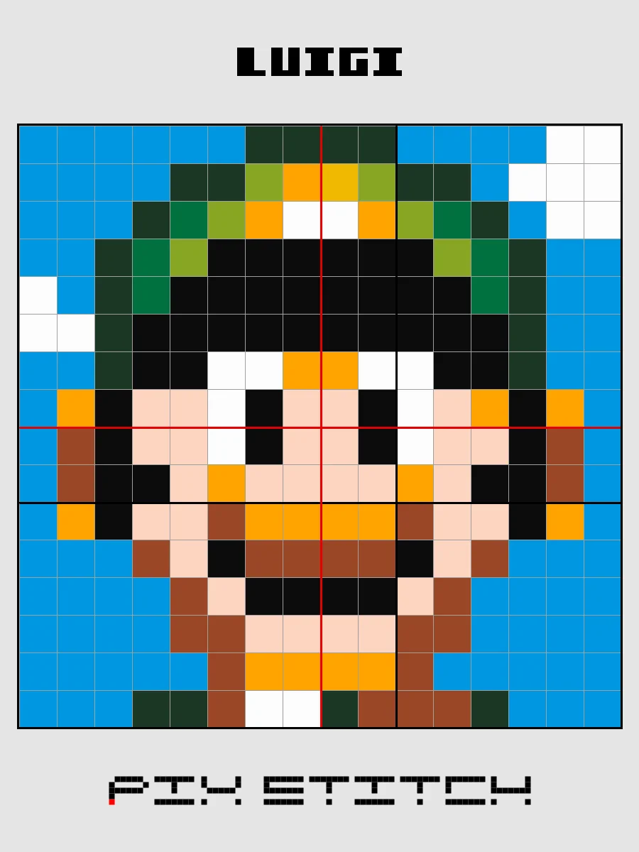 Luigi Pixel Art product image (2)