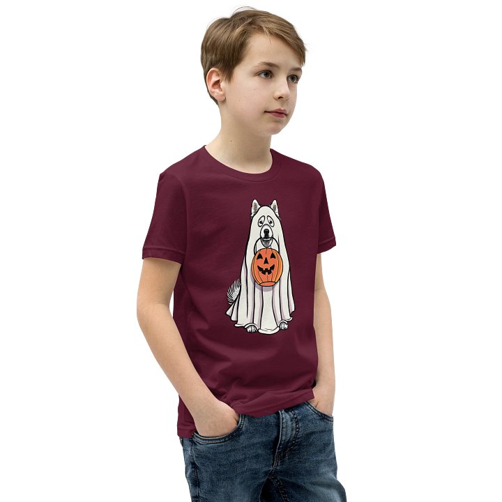 Halloween Samoyed Youth T-Shirt product image (2)