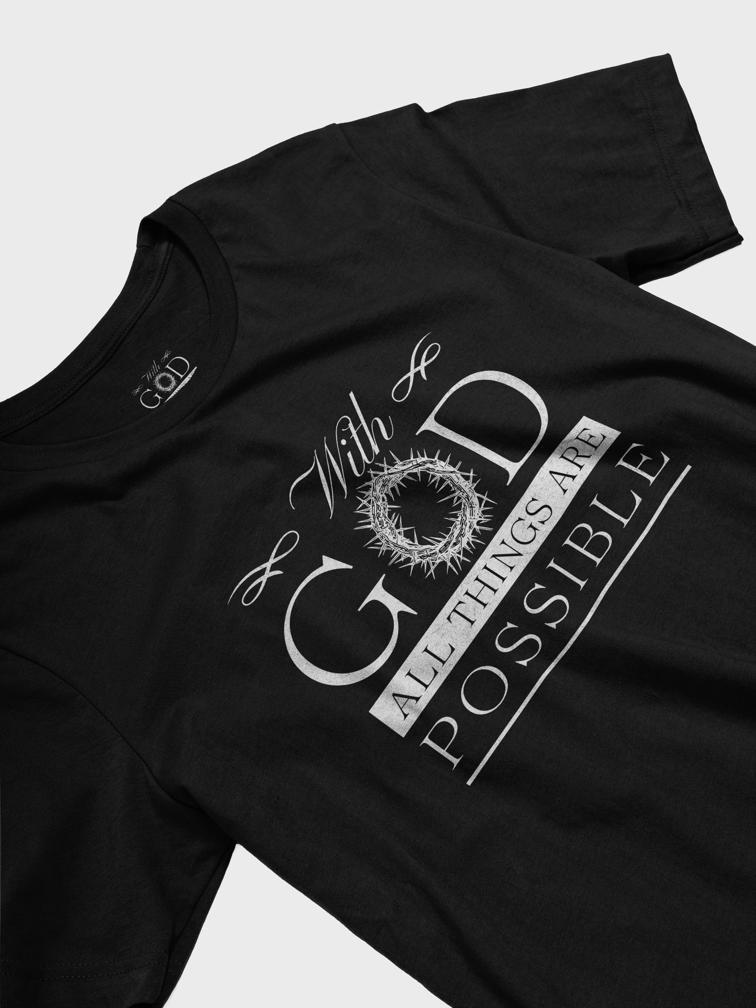 With God Inspirational T-Shirt product image (3)