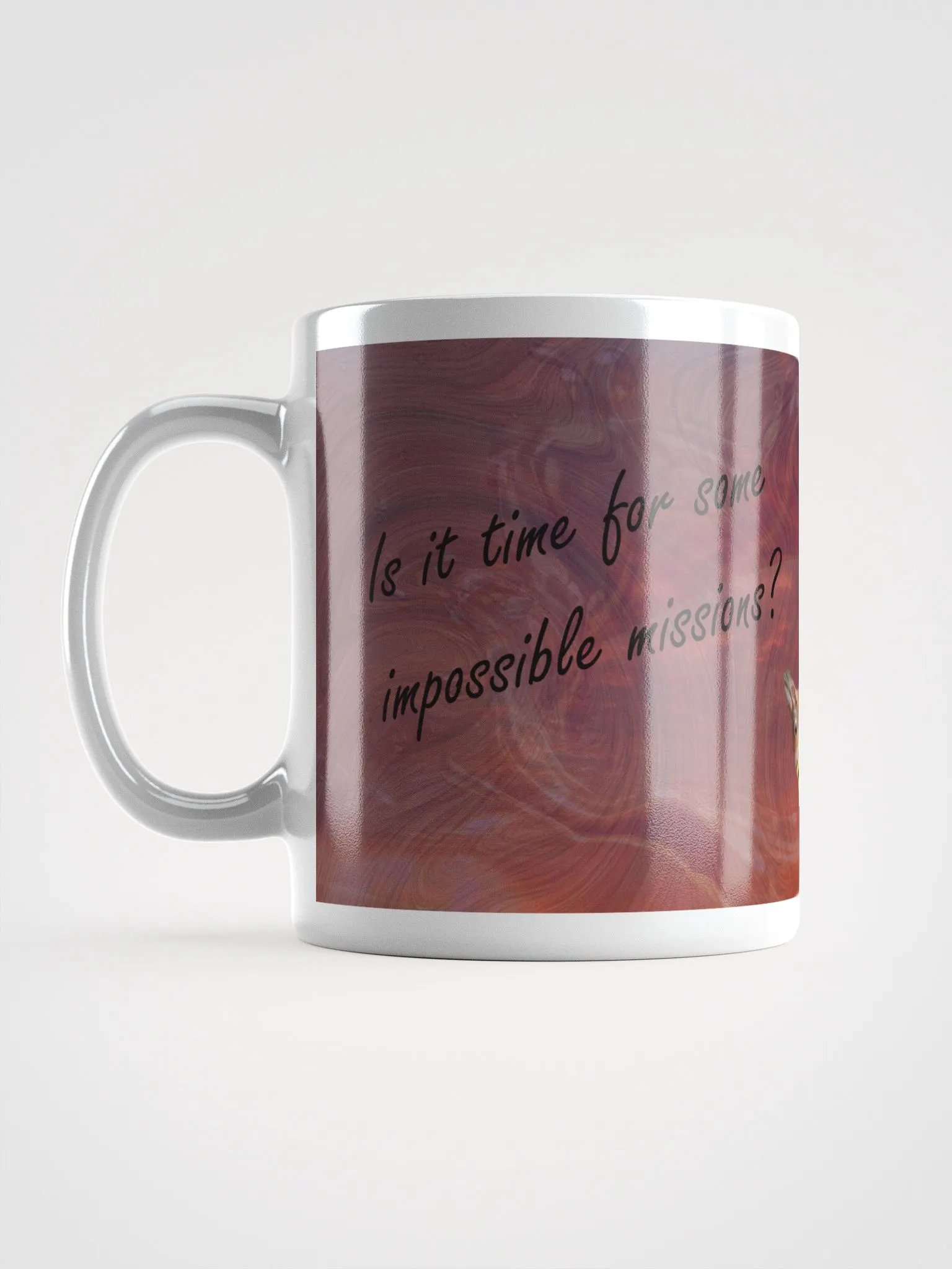 White Glossy Mug: A possible squirrel product image (18)