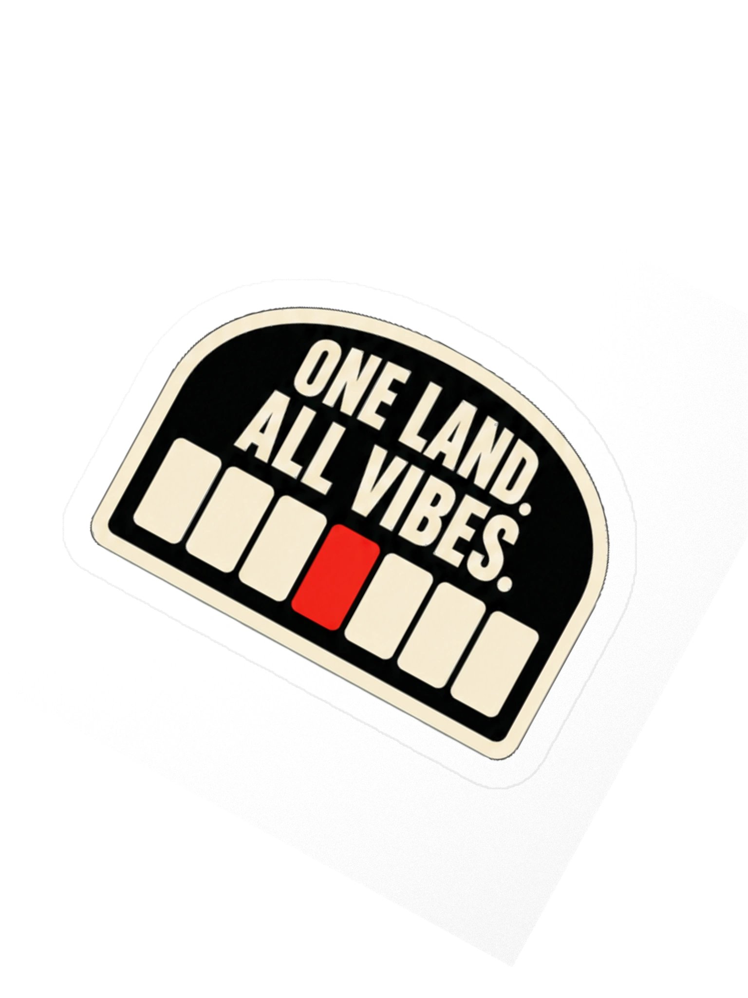 ONE LAND. ALL VIBES. — Commander Sticker product image (2)