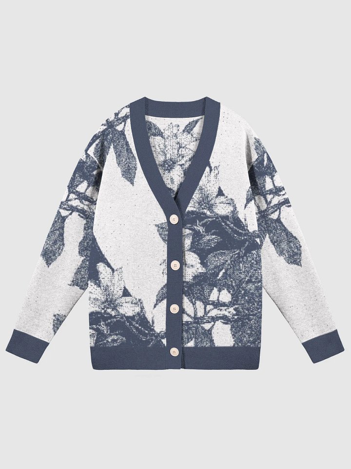 Vintage-Inspired Floral Fusion II Knitted Cardigan product image (1)