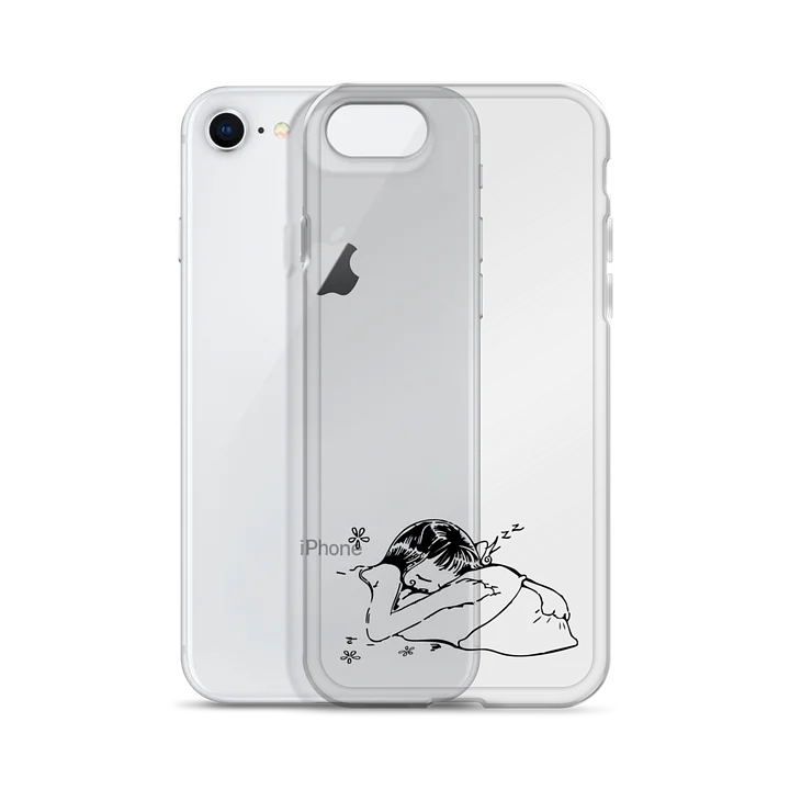 sleepy clear iphone case product image (55)
