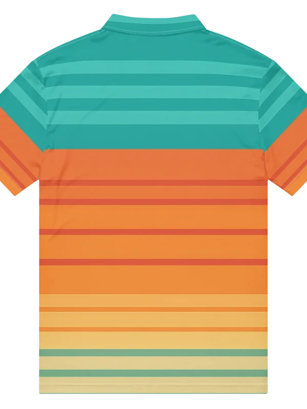 🌅 ZENITH Gradient Stripes Polo product image (3)
