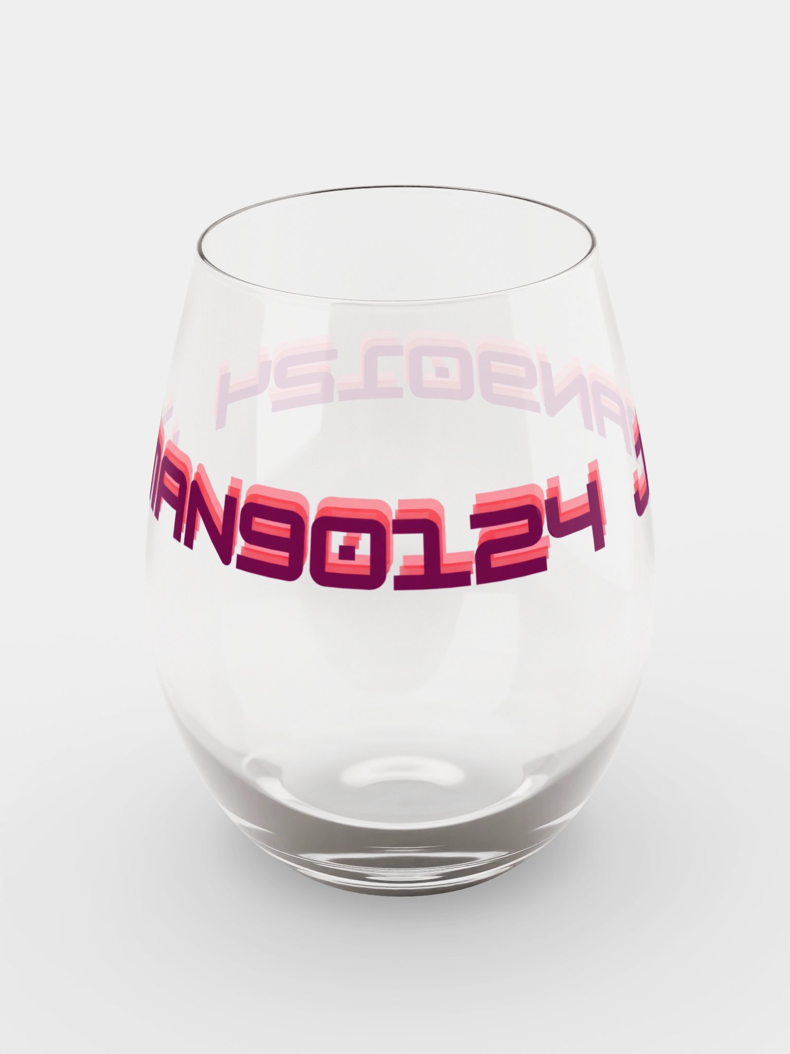 Jman Channel Name Stemless Wine Glass | JMAN's Swag Shop