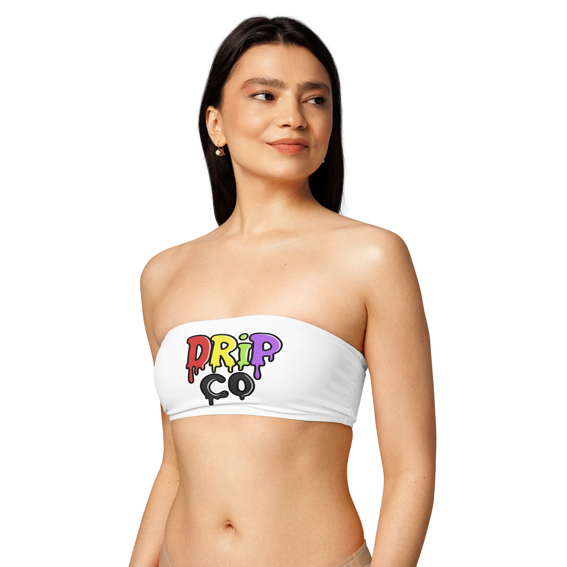 DRIP CO. Graffiti Bandeau Bikini Top product image (1)