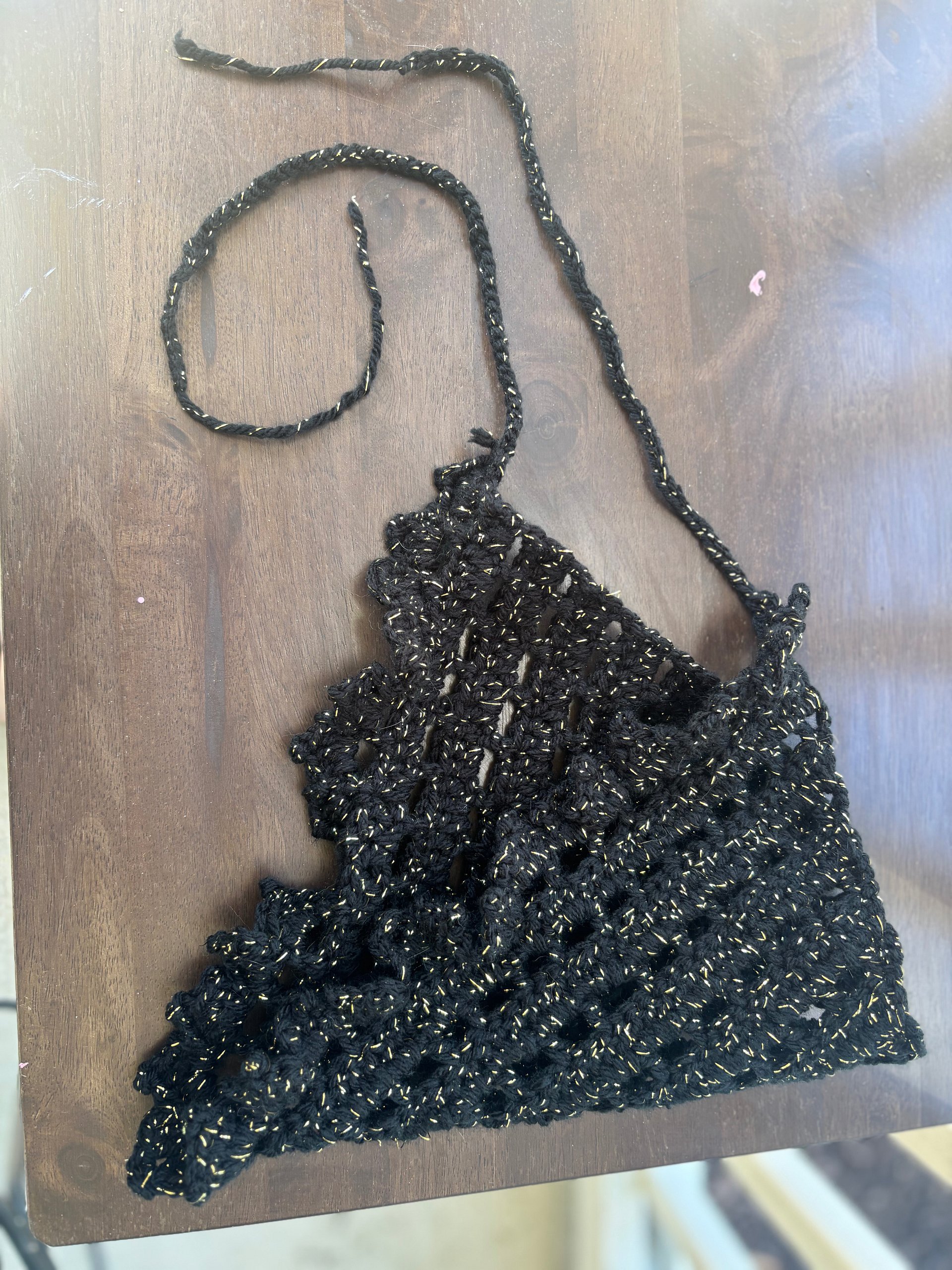 Bandana ( Black with Gold Accents) product image (4)